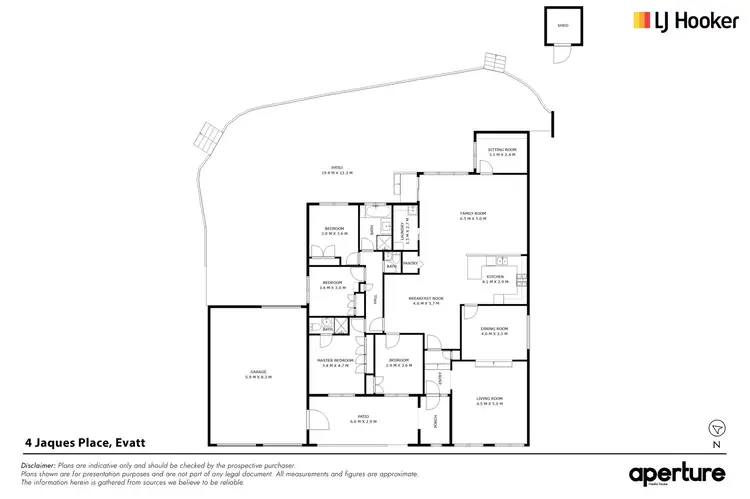 Floorplan of Homely house listing, 4 Jaques Place, Evatt ACT 2617