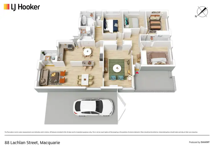 Floorplan of Homely house listing, 88 Lachlan Street, Macquarie ACT 2614