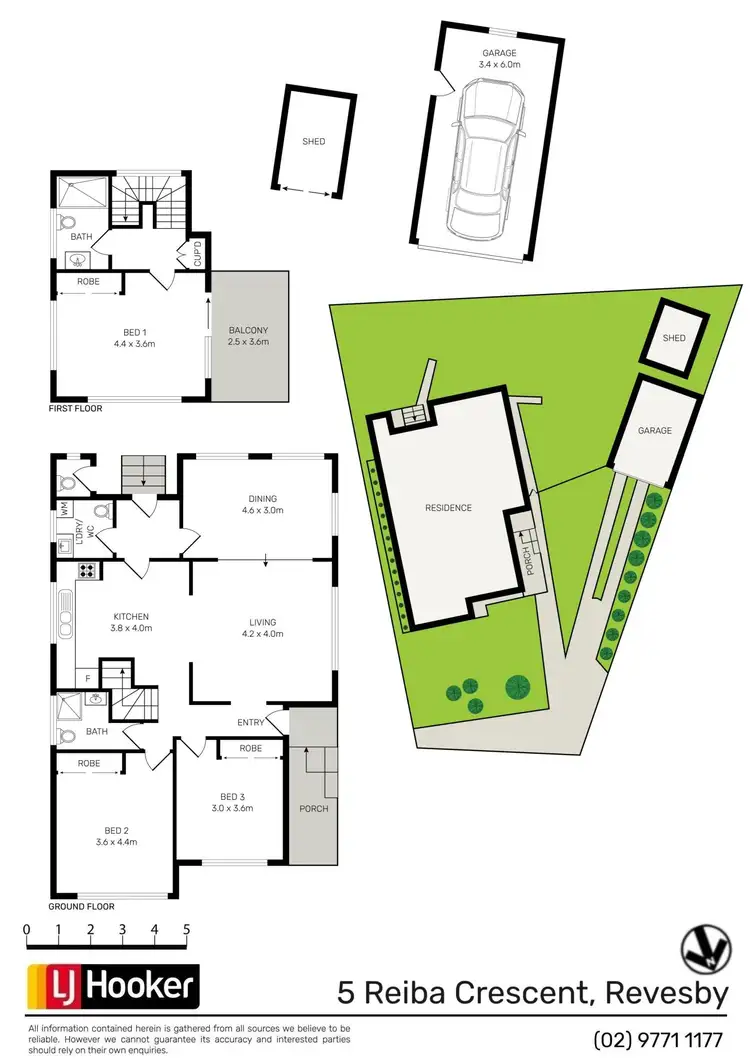 Floorplan of Homely house listing, 5 Reiba Crescent, Revesby NSW 2212