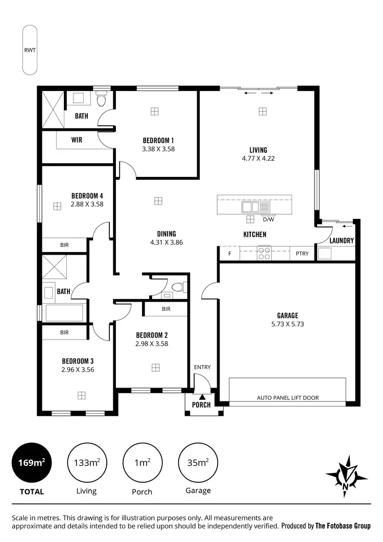 Floorplan of Homely house listing, 1/99 Daveys Road, Flagstaff Hill SA 5159