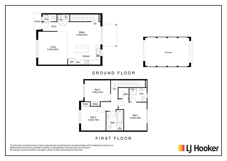 Floorplan of Homely townhouse listing, 14/205 James Mirams Drive, Roxburgh Park VIC 3064