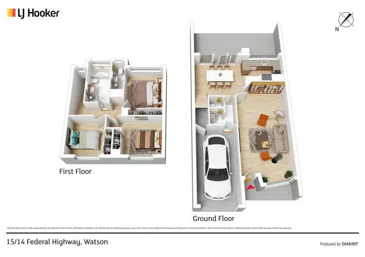 Floorplan of Homely townhouse listing, 15/14 Federal Highway, Watson ACT 2602