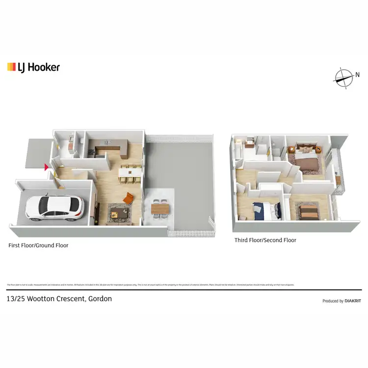 Floorplan of Homely townhouse listing, 13/25 Wootton Crescent, Gordon ACT 2906