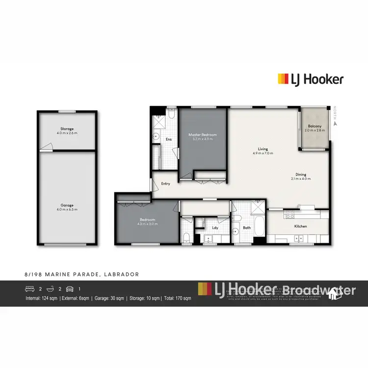 Floorplan of Homely apartment listing, 8/198 Marine Parade, Labrador QLD 4215