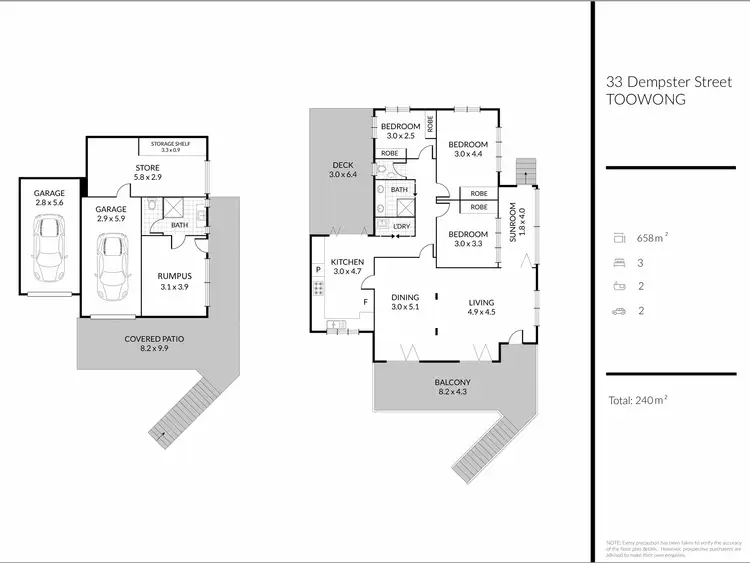 Floorplan of Homely house listing, 33 Dempster Street, Toowong QLD 4066
