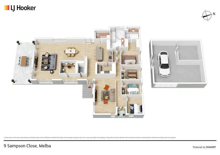 Floorplan of Homely house listing, 9 Sampson Close, Melba ACT 2615