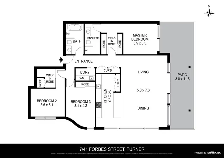 Floorplan of Homely apartment listing, 7/41 Forbes Street, Turner ACT 2612