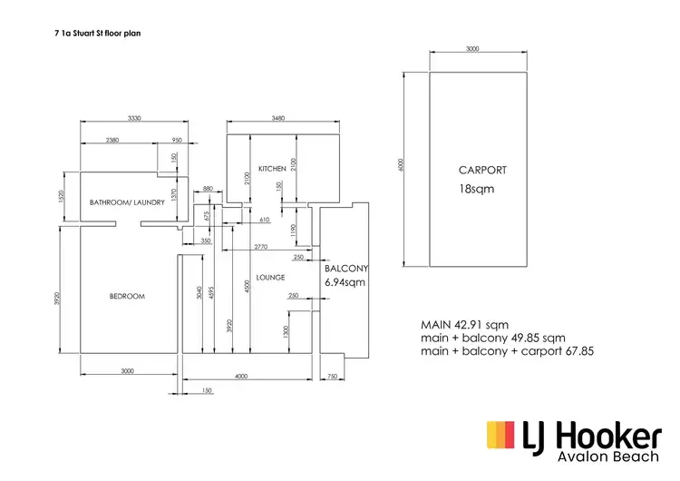 Floorplan of Homely apartment listing, 7/1A Stuart Street, Collaroy NSW 2097