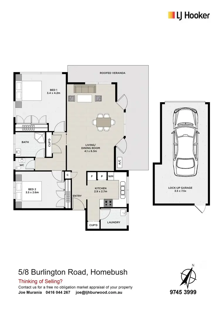 Floorplan of Homely unit listing, 5/8 Burlington Road, Homebush NSW 2140