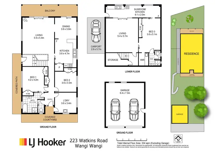 Floorplan of Homely house listing, 223 Watkins Road, Wangi Wangi NSW 2267