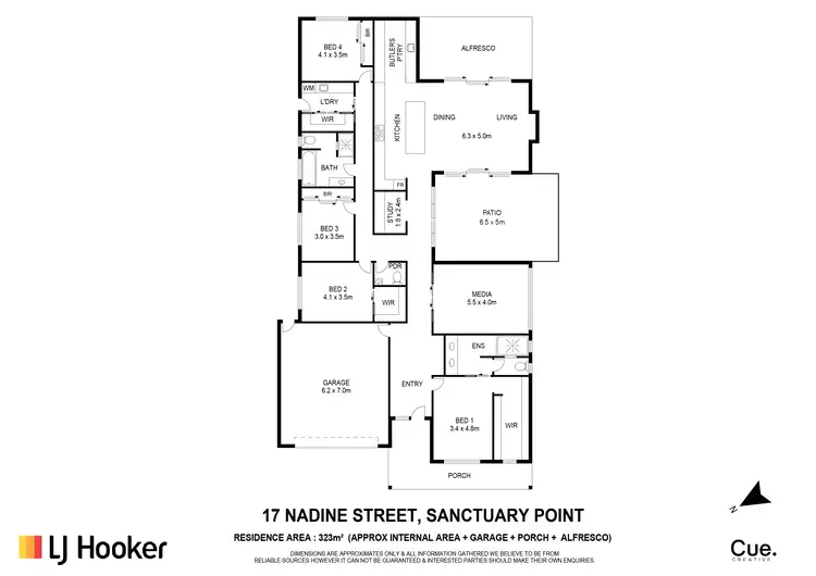 Floorplan of Homely house listing, 17 Nadine Street, Sanctuary Point NSW 2540