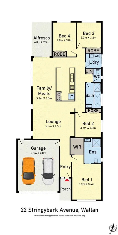 Floorplan of Homely house listing, 22 Stringybark Avenue, Wallan VIC 3756