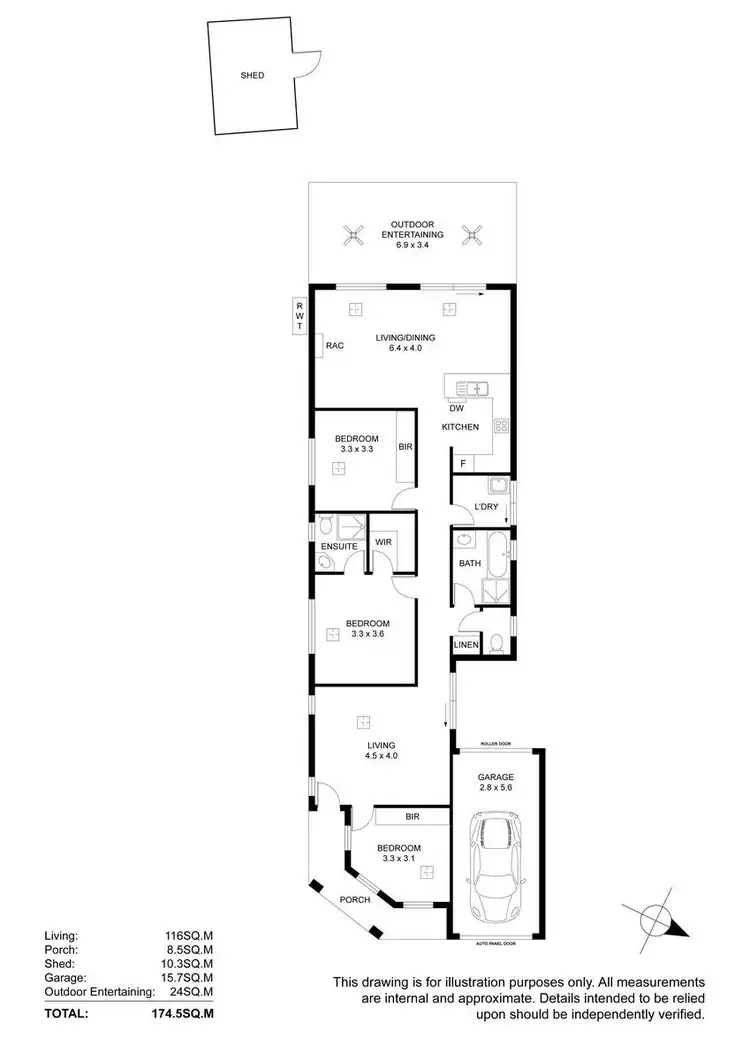 Floorplan of Homely house listing, 9A Eddy Street, Enfield SA 5085