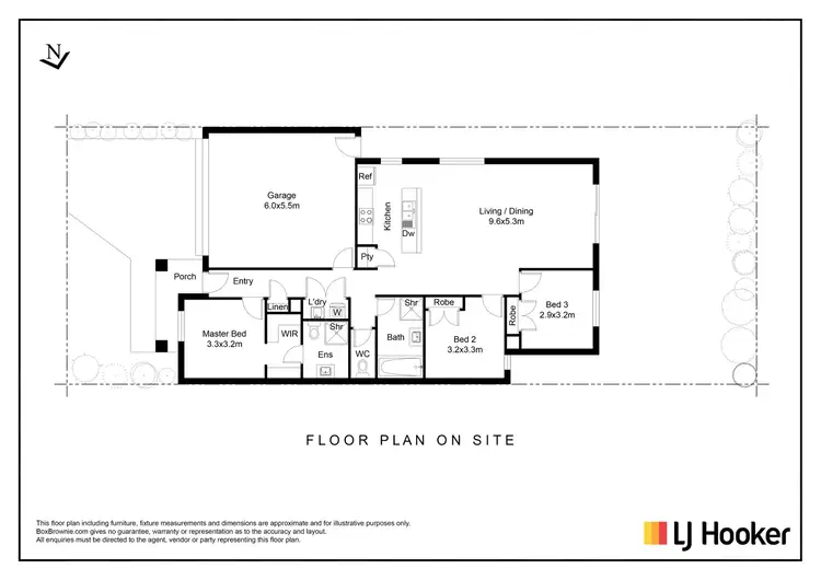 Floorplan of Homely house listing, 6 Wolin Drive, Tarneit VIC 3029