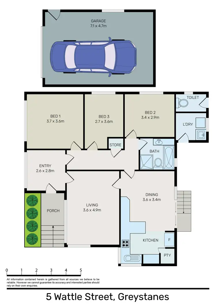 Floorplan of Homely house listing, 5 Wattle Street, Greystanes NSW 2145