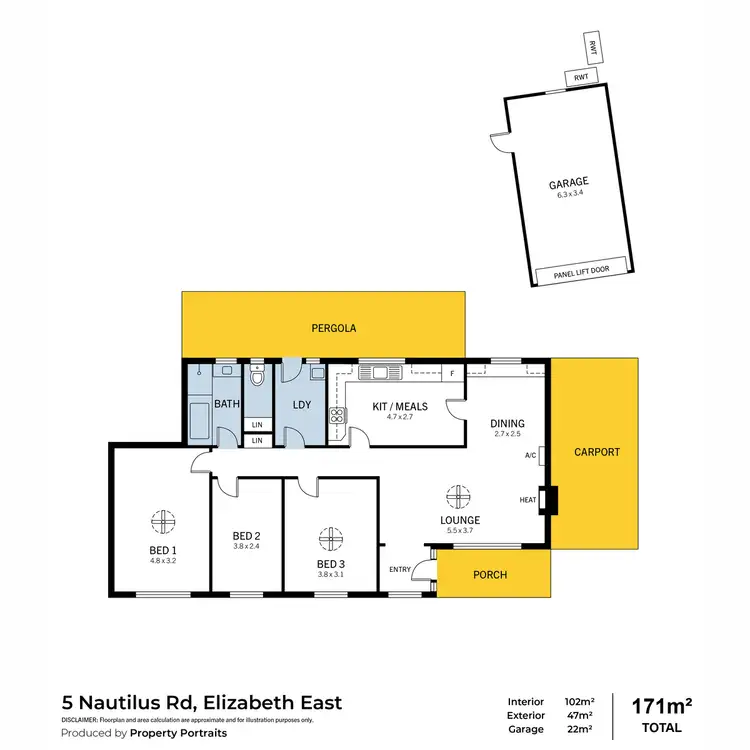 Floorplan of Homely house listing, 5 Nautilus Road, Elizabeth East SA 5112