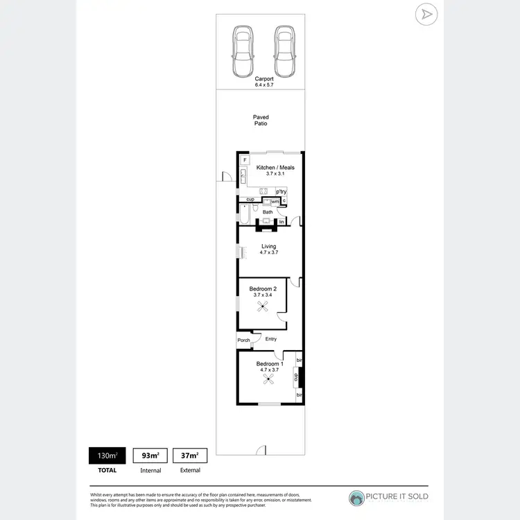 Floorplan of Homely house listing, 28A Victoria Street, Mile End SA 5031