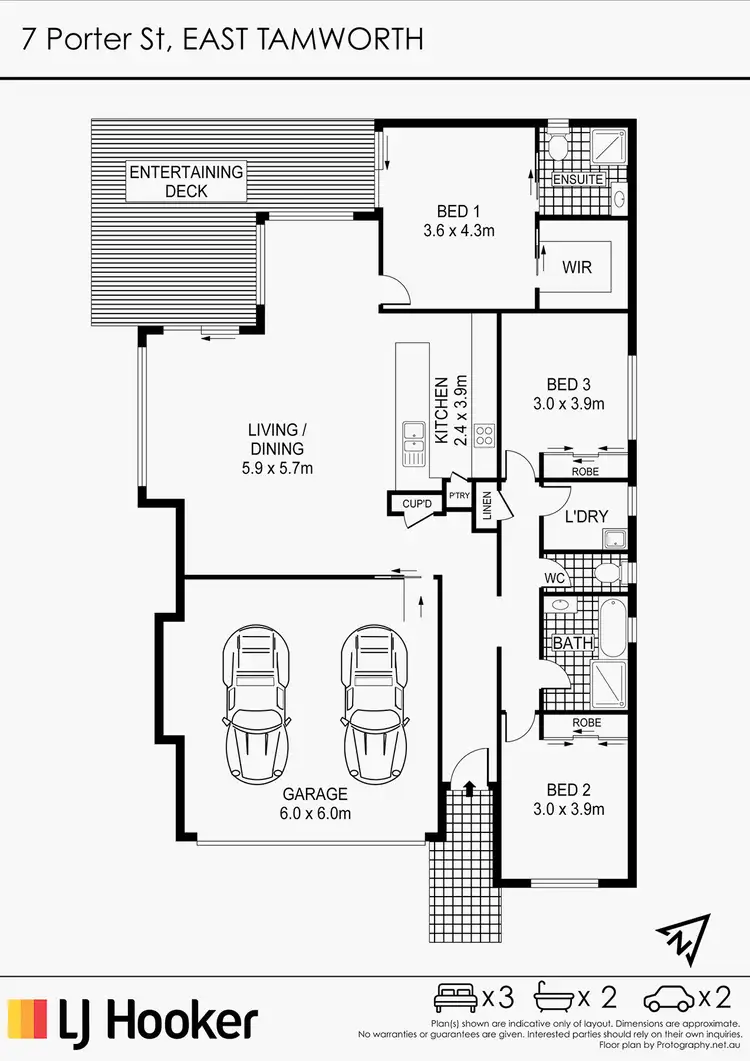 Floorplan of Homely house listing, 7 Porter Street, East Tamworth NSW 2340