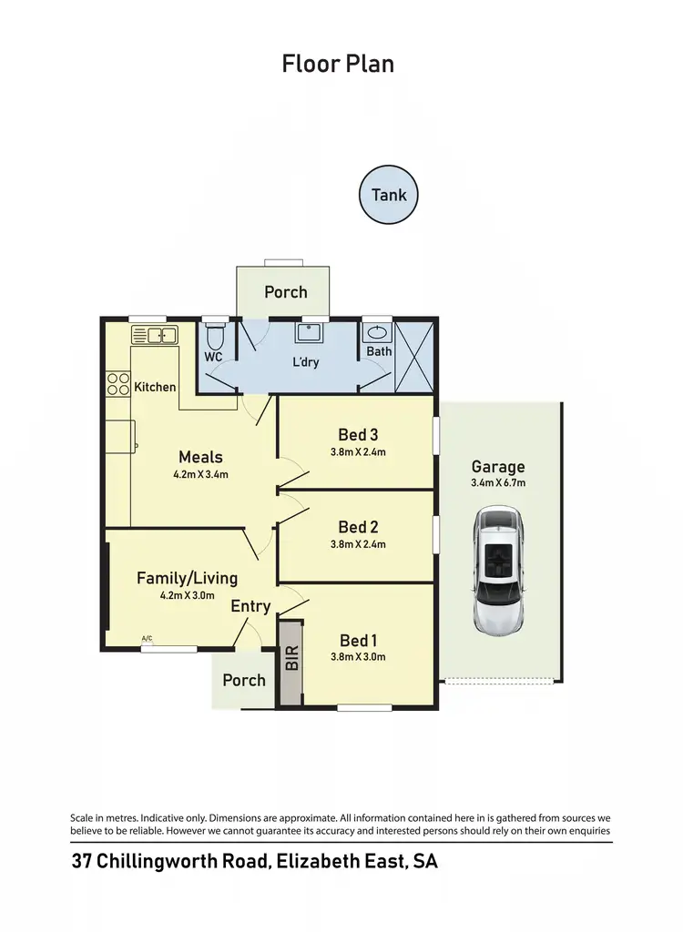 Floorplan of Homely house listing, 37 Chillingworth Road, Elizabeth East SA 5112