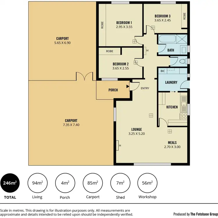 Floorplan of Homely house listing, 23 Barrington Road, Elizabeth Downs SA 5113