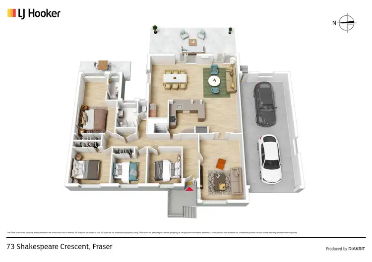 Floorplan of Homely house listing, 73 Shakespeare Crescent, Fraser ACT 2615