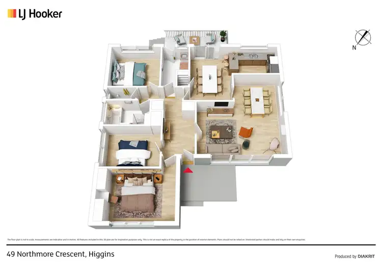 Floorplan of Homely house listing, 49 Northmore Crescent, Higgins ACT 2615