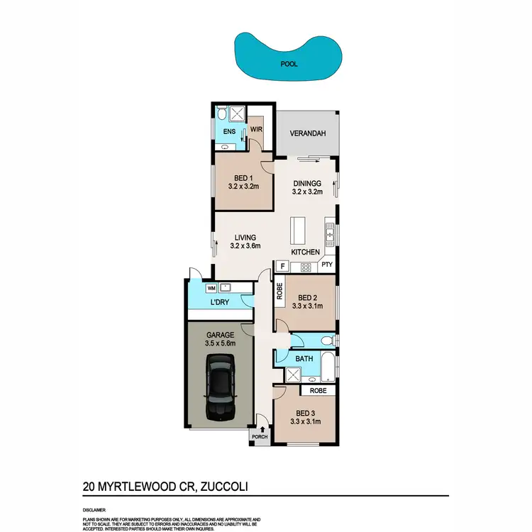 Floorplan of Homely house listing, 20 Myrtlewood Crescent, Zuccoli NT 832