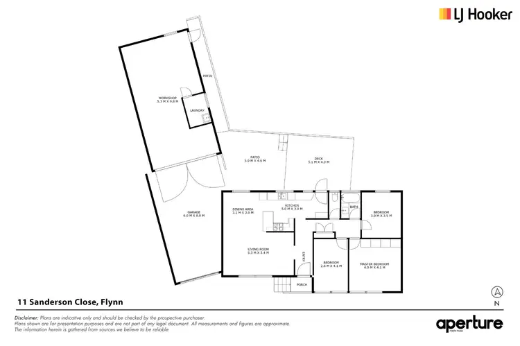 Floorplan of Homely house listing, 11 Sanderson Close, Flynn ACT 2615