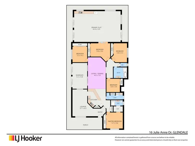 Floorplan of Homely house listing, 16 Julie Anne Drive, Glendale QLD 4711