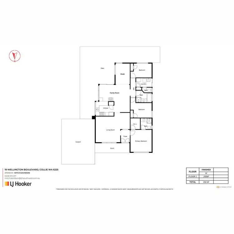 Floorplan of Homely house listing, 19 Wellington Bouelvard, Collie WA 6225