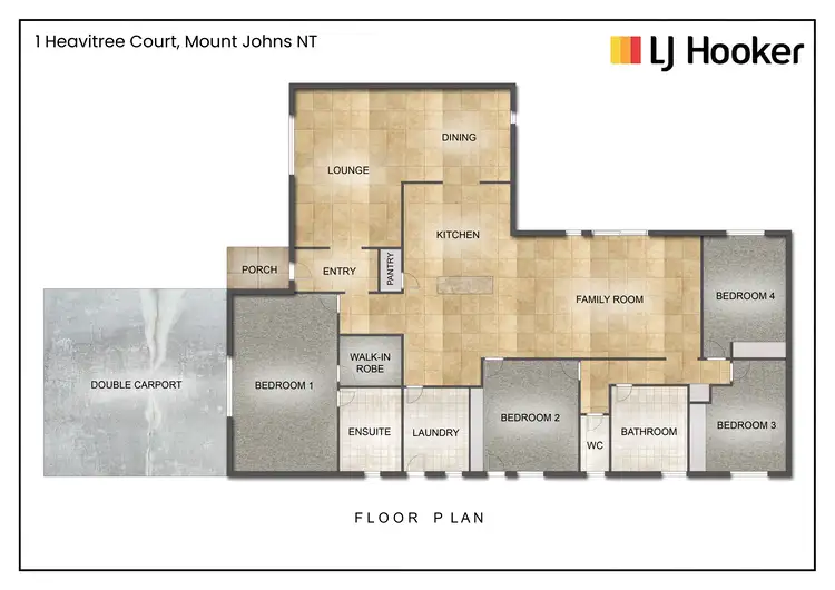 Floorplan of Homely house listing, 1 Heavitree Court, Mount Johns NT 874