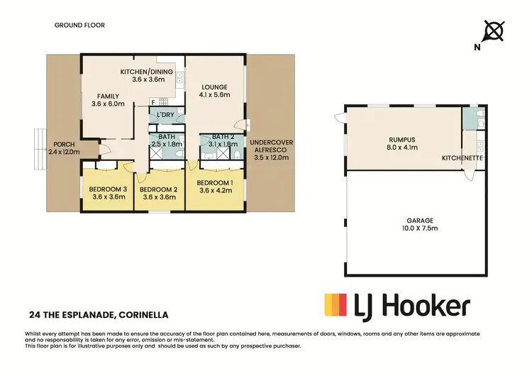Floorplan of Homely house listing, 24 The Esplanade, Corinella VIC 3984