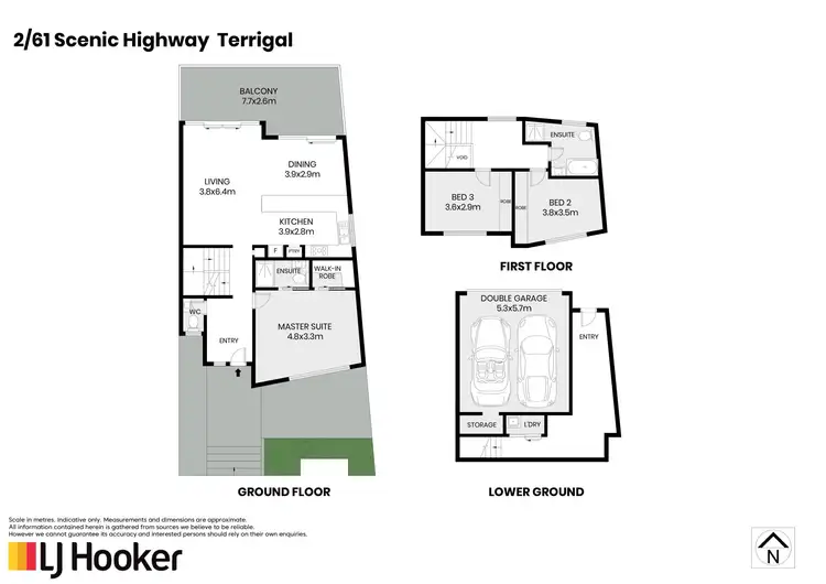 Floorplan of Homely townhouse listing, 2/61-63 Scenic Highway, Terrigal NSW 2260