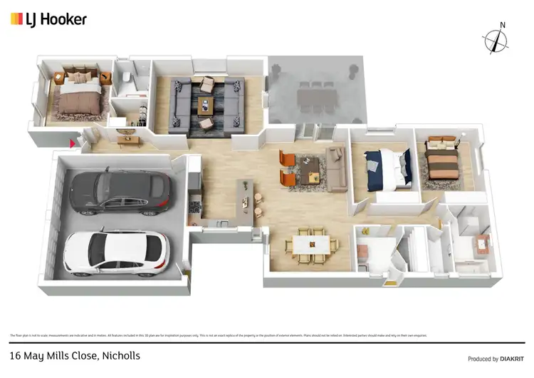 Floorplan of Homely house listing, 16 May Mills Close, Nicholls ACT 2913