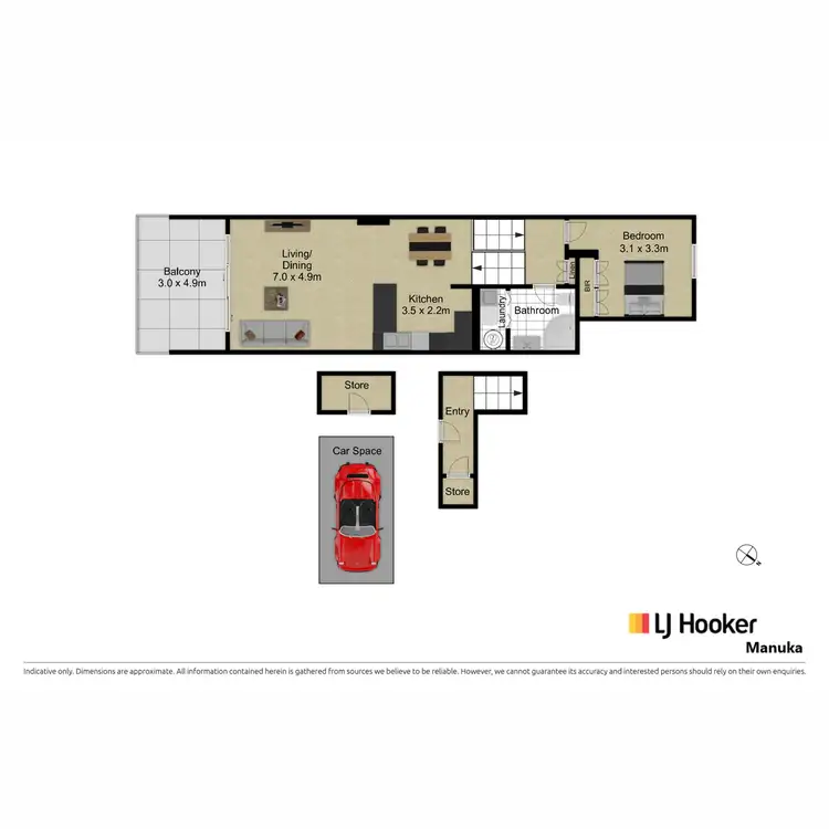 Floorplan of Homely apartment listing, 26/45 Blackall Street, Barton ACT 2600