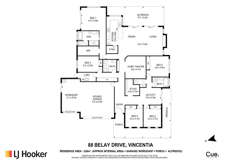 Floorplan of Homely house listing, 88 Belay Drive, Vincentia NSW 2540