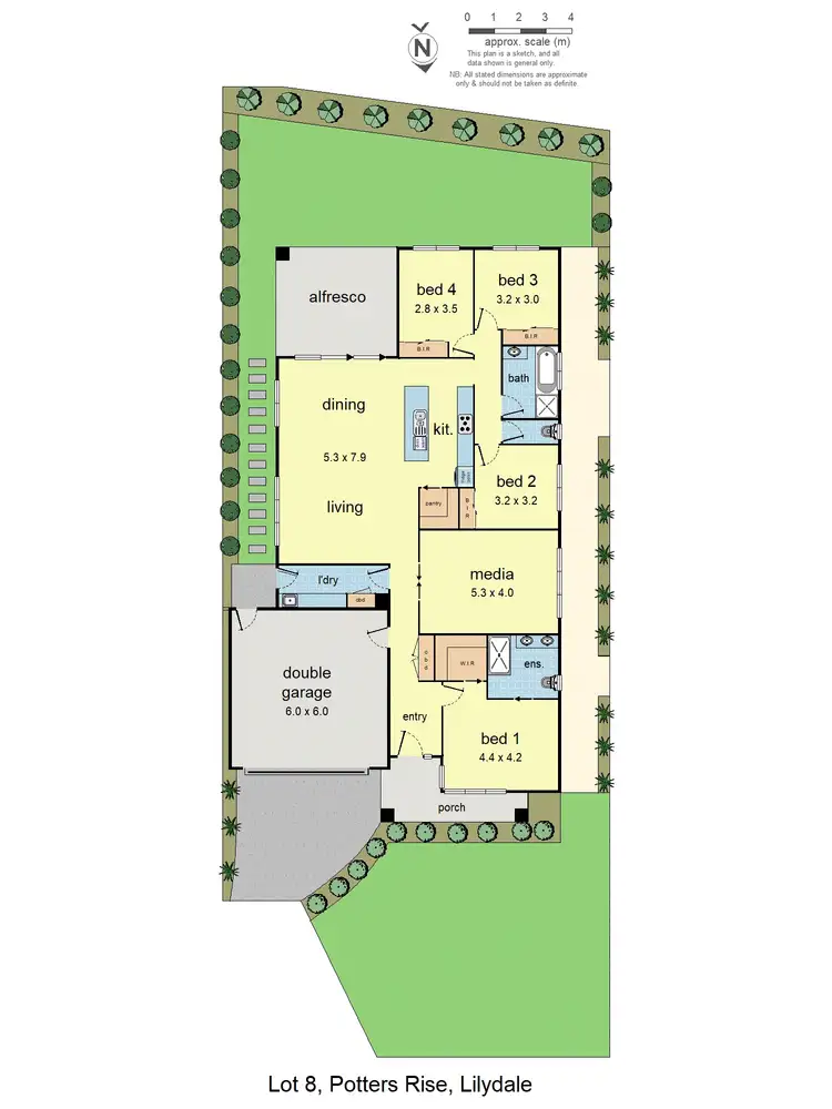 Floorplan of Homely house listing, 2 Potters Rise, Lilydale VIC 3140