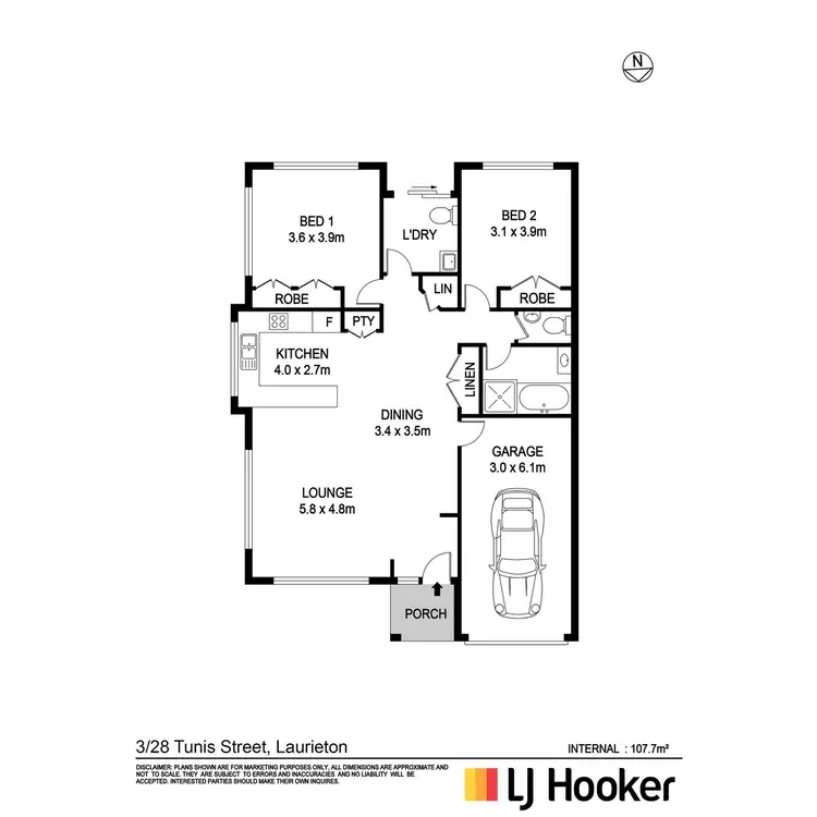 Floorplan of Homely unit listing, 3/28 Tunis Street, Laurieton NSW 2443
