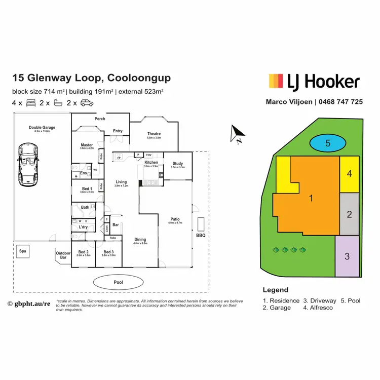 Floorplan of Homely house listing, 15 Glenway Loop, Cooloongup WA 6168