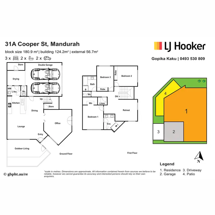 Floorplan of Homely townhouse listing, 31A Cooper Street, Mandurah WA 6210