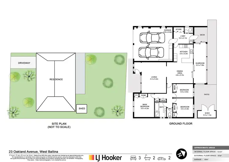 Floorplan of Homely house listing, 23 Oakland Avenue, West Ballina NSW 2478