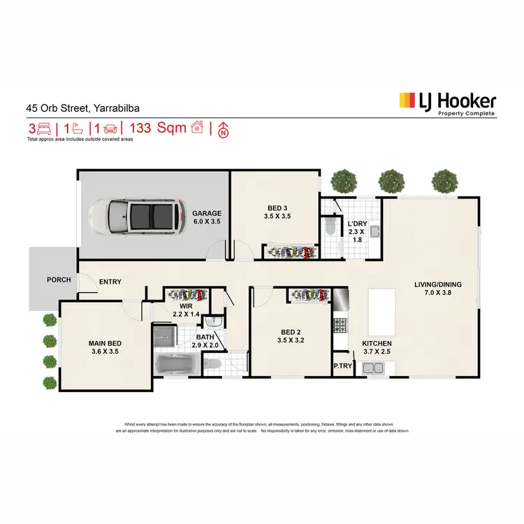 Floorplan of Homely house listing, 45 Orb Street, Yarrabilba QLD 4207