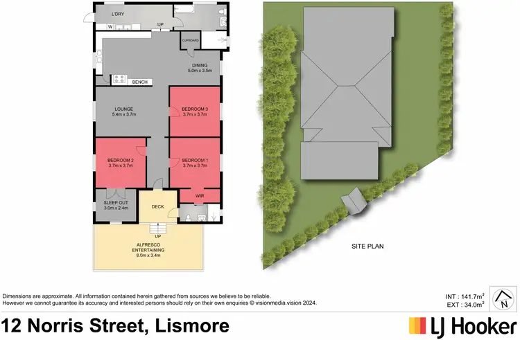 Floorplan of Homely house listing, 12 Norris Street, Lismore NSW 2480