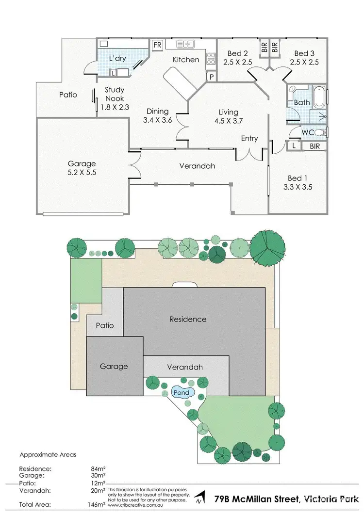 Floorplan of Homely house listing, 79B McMillan Street, Victoria Park WA 6100