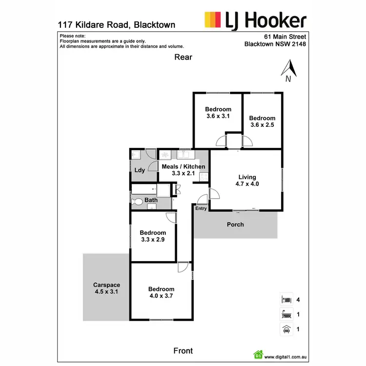 Floorplan of Homely house listing, 117 Kildare Road, Blacktown NSW 2148