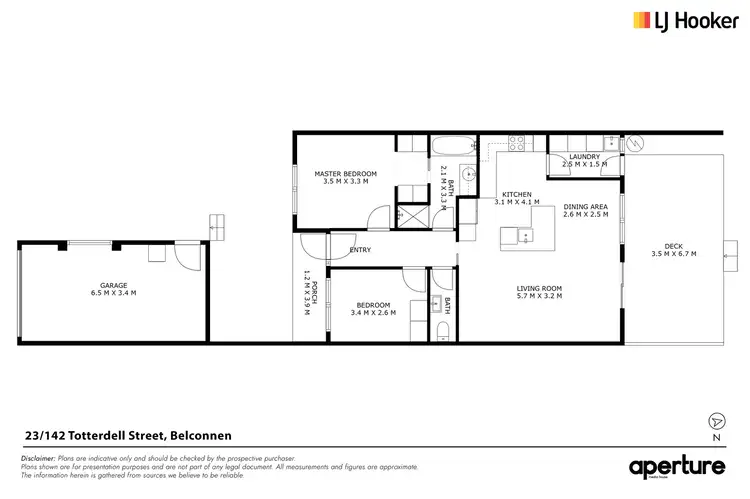 Floorplan of Homely townhouse listing, 23/142 Totterdell Street, Belconnen ACT 2617