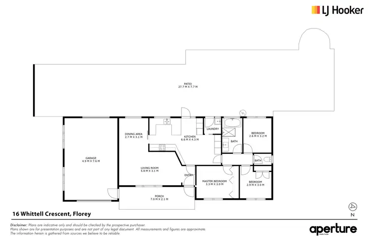Floorplan of Homely house listing, 16 Whittell Crescent, Florey ACT 2615
