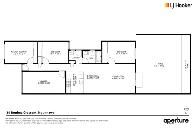Floorplan of Homely house listing, 39 Bunima Crescent, Ngunnawal ACT 2913