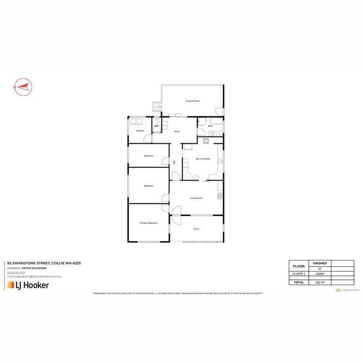 Floorplan of Homely house listing, 92 Swanstone Street, Collie WA 6225