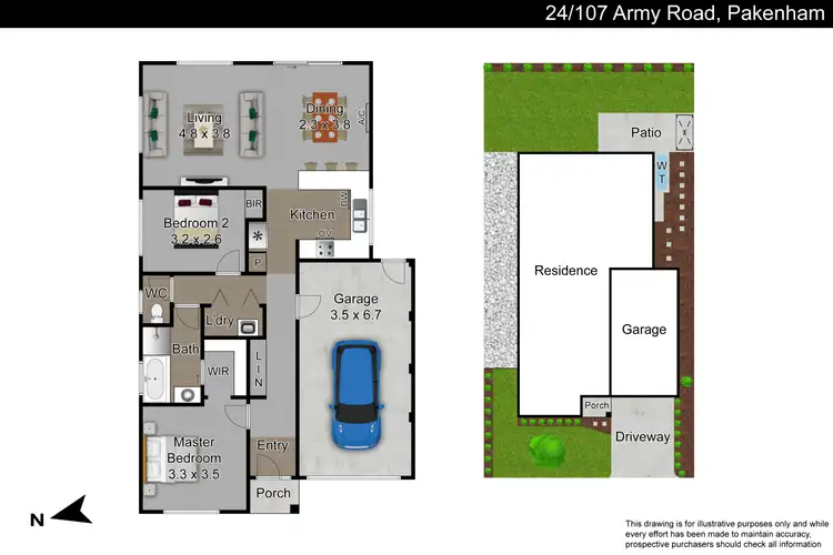Floorplan of Homely unit listing, 24/107 Army Road, Pakenham VIC 3810